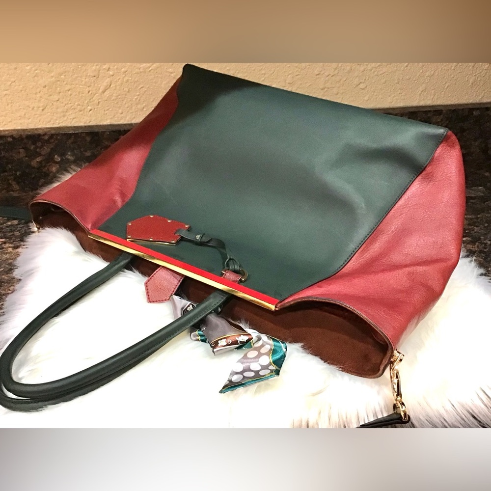 Fendi 2 Jours Multi-Color Leather Bag - Picture 10 of 16